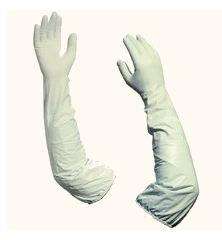 Image de GANT PVC NON POUDRE MANCHETTE 60cm T9 LA PAIRE