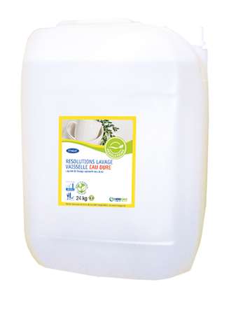 RESOLUTIONS LIQUIDE LAVAGE EAU DURE ECOLABEL BIDON DE 24KG