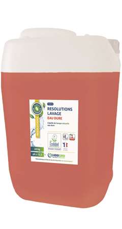 Image de RESOLUTIONS LIQUIDE LAVAGE EAU DURE ECOLABEL BIDON DE 24KG