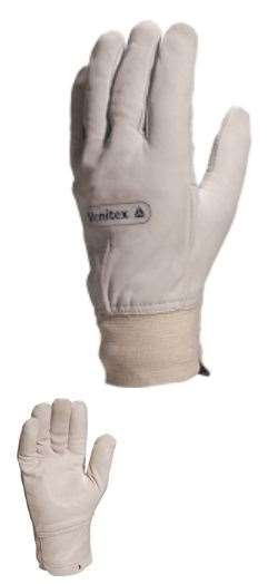 Image de GANT CUIR FLEUR DE BOVIN POIGNET LATEX      TAILLE 8