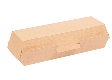 Image de COQUILLE HOT DOG KRAFT BRUN 23.2/9/6cm THE PACK SACHET DE 50