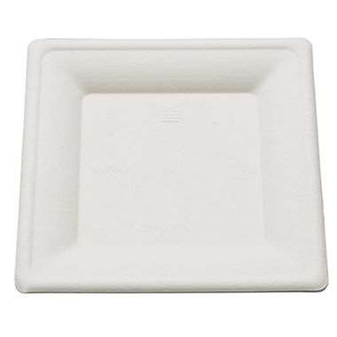 Image de ASSIETTE PULPE CARREE 260/260mm COLIS DE 500