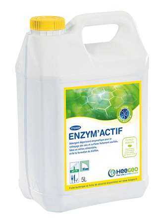 Image de ENZYM'ACTIF DETERG-DEGRAIS ENZIMATIQUE ECOLABEL  BIDON DE 5L