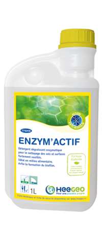 Image de ENZYM'ACTIF DETERG-DEGRAIS ENZYMATIQUE ECOLABEL FLACON DE 1L