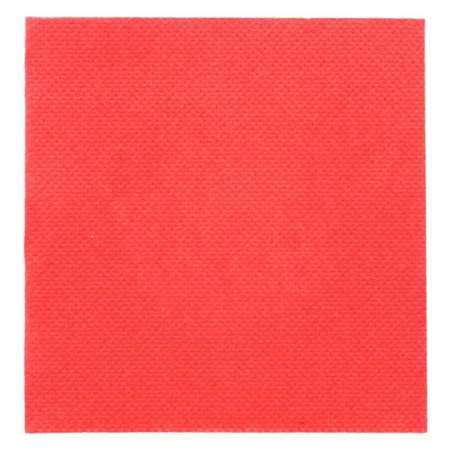 Image de SERVIETTE DOUBLE POINT 20x20cm ROUGE OUATE ECOLABEL x2400
