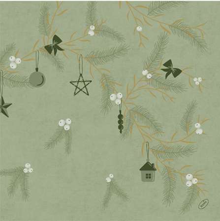 Image de SERVIETTE BIO DUNISOFT 40/40 PISTACHIO SACHET DE 60