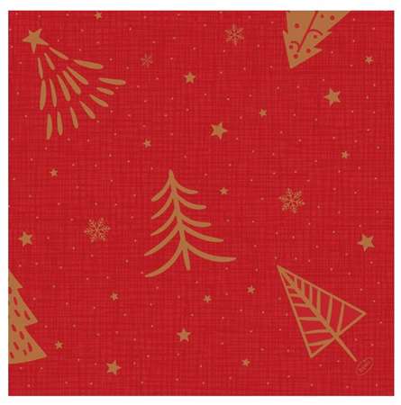 Image de SERVIETTE BIO DUNISOFT 40/40  SHIMMER TREE      SACHET DE 60