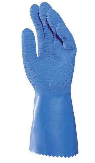 Image de GANT LATEX BLEU  HARPON 326   T08      la paire