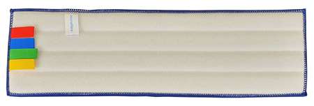 Image de FRANGE MICROFIBRE CLASSIC SERIE EPAISSE VELCRO 40CM BLEU