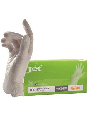 Image de GANT VINYLE NATUREL NON POUDRE TAILLE 8/M BOITE 100