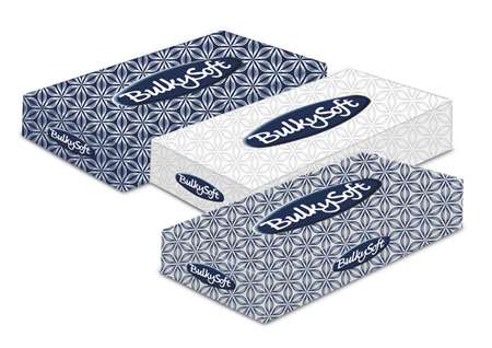 Image de MOUCHOIRS 2 PLIS BLANC ECOLABEL   COLIS DE 40 BOITES