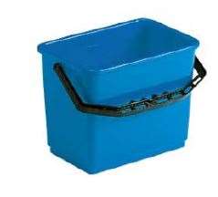 Image de SEAU 4L POLYPROPYLENE  BLEU AVEC ANSE ERGONOMIQUE