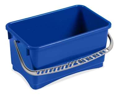 Image de SEAU 28L PLASTIQUE RECTANGULAIRE GRADUE BLEU
