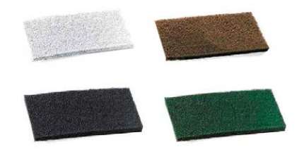 Image de TAMPON ABRASIF MARRON 12/25cm ép 2cm