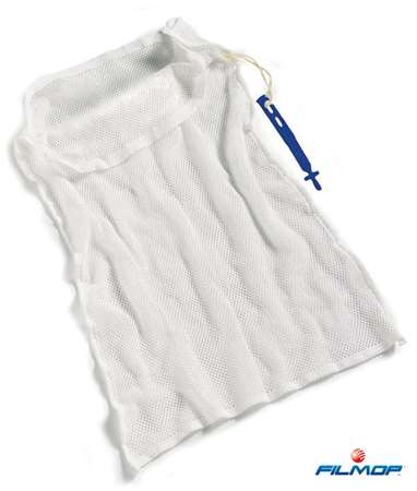 Image de FILET DE LAVAGE 90/70cm POLYESTER 70L BLANC ATTACHE BLEUE