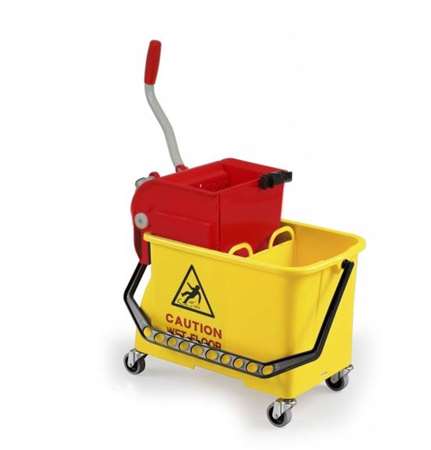 Image de SEAU BI-BACS SPIDER 2x8L + PRESSE A PLAT SANS FOND