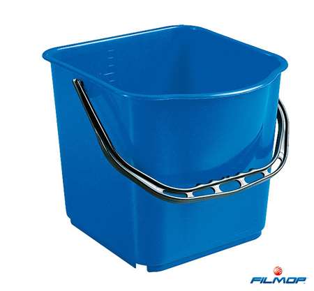 Image de SEAU 15L PLASTIQUE GRADUE BLEU ANSE PLASTIQUE