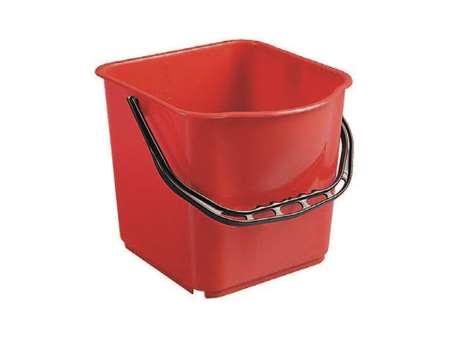 Image de SEAU 15L PLASTIQUE GRADUE ROUGE ANSE PLASTIQUE