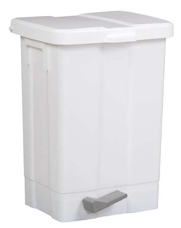 Image de POUBELLE A PEDALE 25L PLASTIQUE BLANCHE PATTY