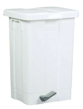 Image de POUBELLE A PEDALE 25L PLASTIQUE BLANCHE PATTY