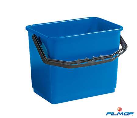 Image de SEAU 6L PLASTIQUE GRADUE BLEU ANSE PLASTIQUE