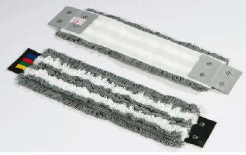 Image de FRANGE MICROFIBRES GRISE/BLANCHE POUR SUPPORT MULTI